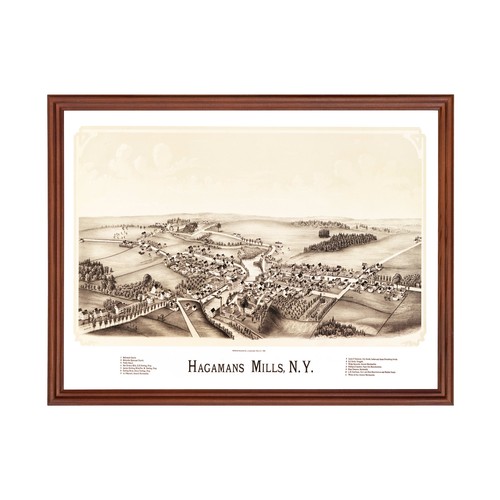 Vecchia mappa hagamans - mappa,