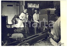 1955 ca TORINO Orchestra in sala prove - Foto Erminio TREVISIO 15x10 cm