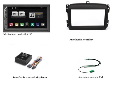 Mediastation per fiat 500l - per,