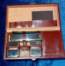 Vintage Travel Toilette Set Necessaire Per uomo Set da viaggio ANNI 70
