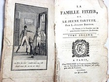 LIVRE ANCIEN LA FAMILLE FITZER OU LE JEUNE TARTUFE BRETON GRAVURE ROMAN 1803