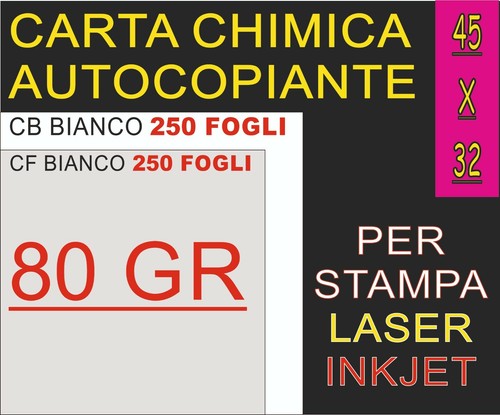 250x2 fogli carta chimica - 250x2, a3+