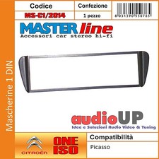 MASCHERINA AUTORADIO 1 DIN PER