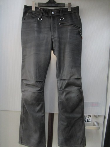 Pantaloni pelle hyod neri - pantaloni,