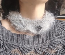 Scaldacollo collana sciarpa donna con Cristalli 