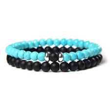 Coppia bracciale con - bracciale, perle
