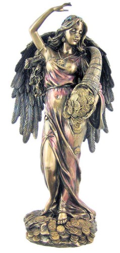 Statua tyche dea greca - tyche, fortuna