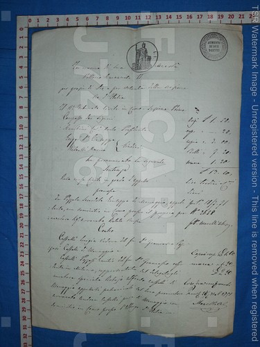 J7486 documento storico antico - j7486,