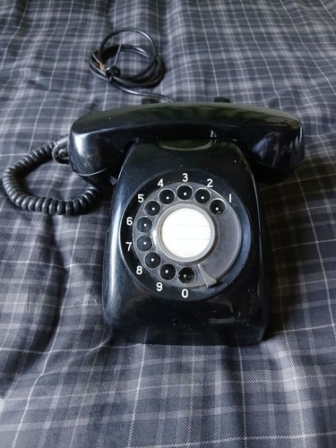 Telefono nero quadrante - , tipo