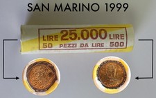 SAN MARINO RARO !!! N. 1 ROTOLINO ROLLS 500 LIRE 1999 LO SPAZIO !!! RARO