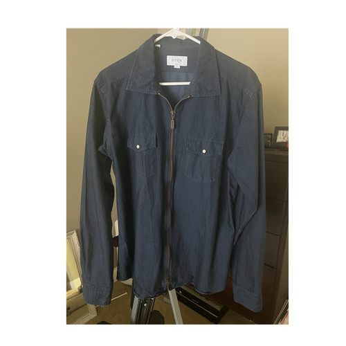 Eton giacca uomo blu con - , zip