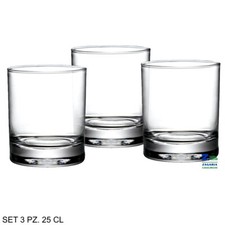SET 3 PZ. BICCHIERE ACQUA COLLEZIONE CORTINA 25 CL BORMIOLI LINEA ELEGANTE