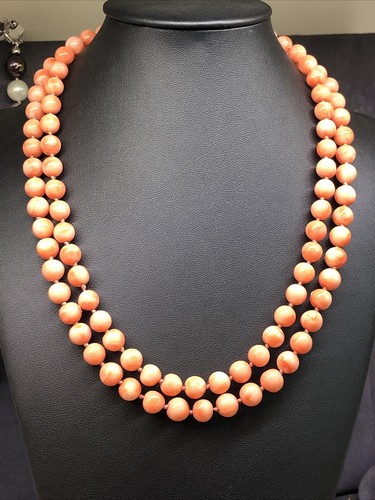 Collana fili corallo rosa - collana,