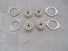 ZOCCOLI OCTAL CERAMICA 8 PIN A SALDARE CON GHIERA METALLO PER VALVOLA 4PZ