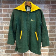 Vintage GIACCA COLLEGE VERDE E GIALLA DA DONNA