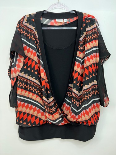Top donna cato nero - cato, arancione
