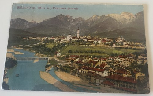 Cartolina belluno viaggiata - belluno,