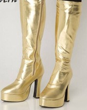 Stivali Halloween oro plateau