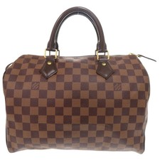 Borsa Louis Vuitton Speedy 30 Damier Ebene marrone AB autentica #RB02080