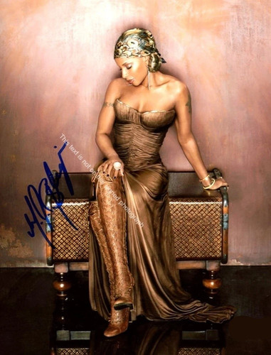 Mary blige autografo - mary,