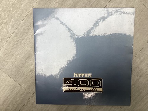 Brochure vendita ferrari 400 - brochure,