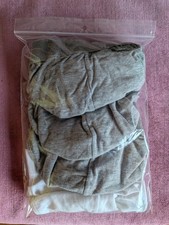 Lotto Stock Set 4 Tanga Perizoma Uomo Grigio Perla Tg XXL Vintage But New