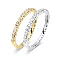 Anello Moissanite Rotondo