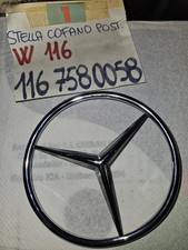 Mercedes Benz W116 1167580058 Stella Cofano Posteriore Originale Piccolo Difetto