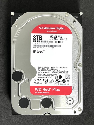 3tb western digital red plus - western,