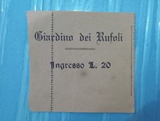 BIGLIETTO INGRESSO GIARDINO