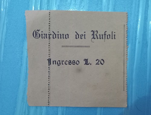 Biglietto ingresso giardino - biglietto,