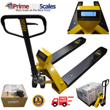 Bilancia cric per pallet resistente con scala integrata capacità 5.000 x 1 lb