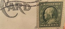 Francobollo Ben Franklin verde