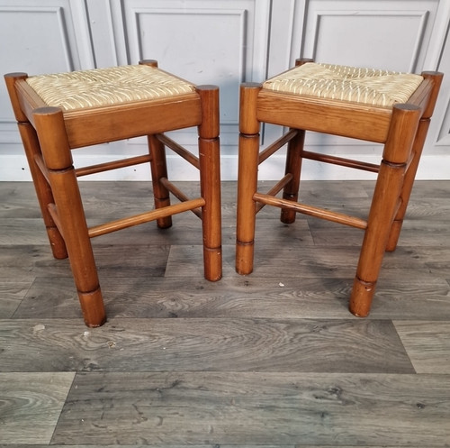Coppia sgabelli vintage - coppia,