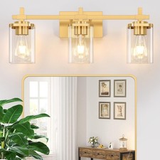 Lampade da Bagno 3 Luci Oro