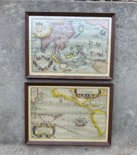 Vintage abraham ortelius mappa - vintage,