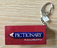 Portachiavi Pictionary versione mini - gioco completo di tutti i pezzi