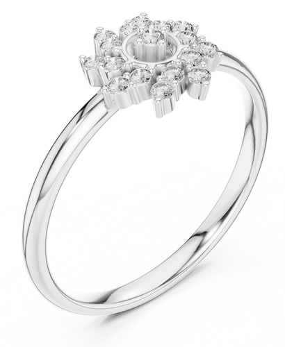 Anello certificato vvs1 - anello, d
