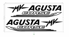 2 STICKERS MV AGUSTA CORSE