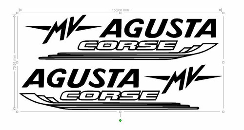 Stickers agusta corse - mv,