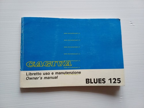 Cagiva 125 blues - blues, manuale