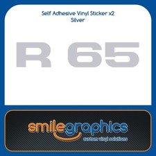 BMW R65 Monolever copri batteria pannello laterale adesivi decalcomanie argento