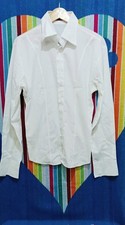 Camicia da uomo manica lunga Angelo Devil in cotone colore bianco taglia XL