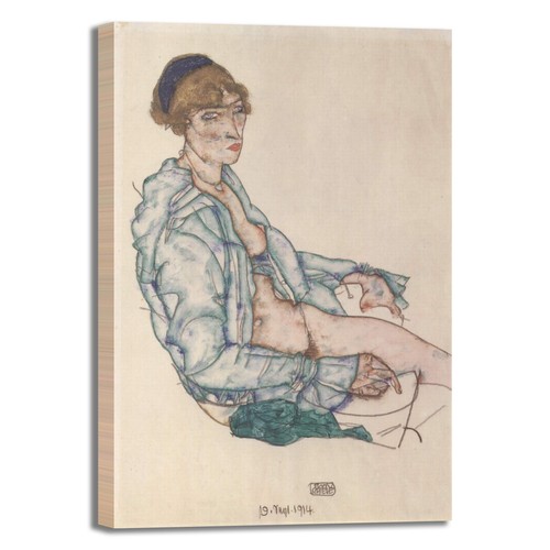 Schiele seduta nuda - , design