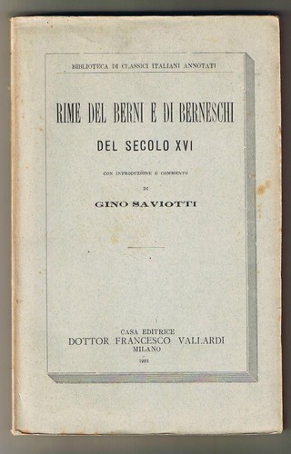 Rime del berni - del, di