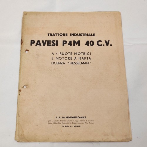 Catalogo trattore pavesi pam - trattore,