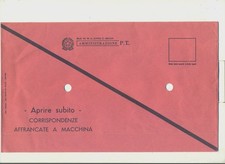 Busta per consegna corrispondenza affrancature meccaniche (mod. 94 M.A.); nuova.