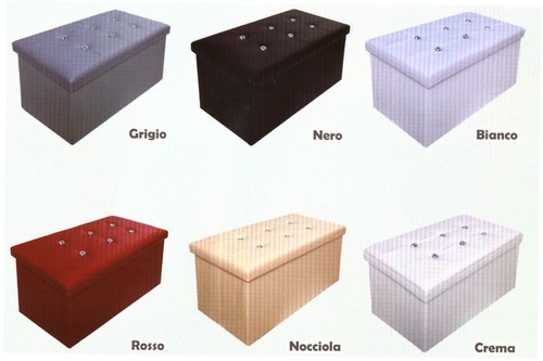 Pouf puff panca cristalli - puff,