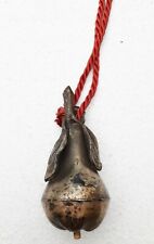 Antico Campanello elettrico a forma di pera in metallo argentato. inizi sec XX