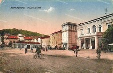 dr569 cartolina monfalcone,piazza grande,provincia di gorizia